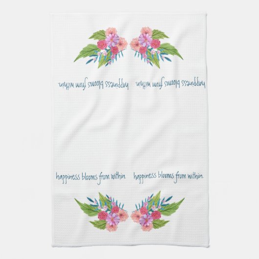 春のフローラ キッチンタオル (縦)