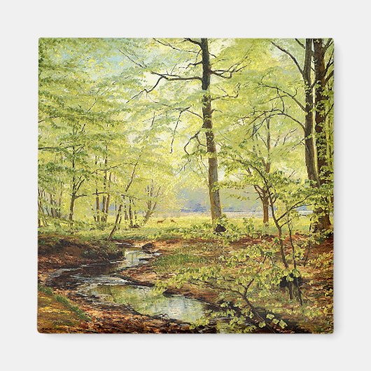 春のブナの木クリスチャン座長 マグネット (正面)