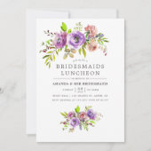 春のブライズメイドランチョン フローラル招待状 招待状 (正面)