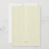 春のブライダルシャワーの招待状 招待状 (裏面)