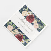 春のブライダルシャワー バーガンディ ローズ フローラル フォリア (コーナー)