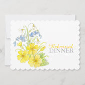 春のブーケのリハーサルディナー招待状 招待状 (正面)