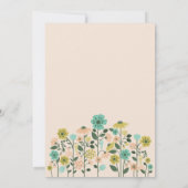 春のベビー開花イースターベイビーシャワー 招待状 (裏面)