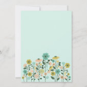 春のベビー開花イースターベイビーシャワー 招待状 (裏面)