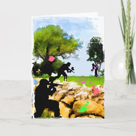 春のペイントボール カード (正面)