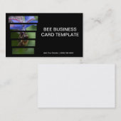 春のボラージハーブ花 – Bee 名刺 (正面/裏面)