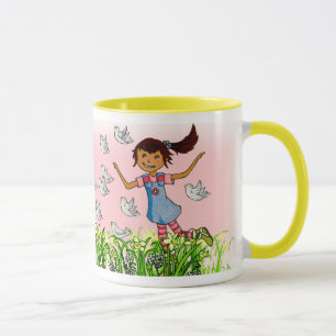 春のマグの孫娘の名前入りな一流の女の子 マグカップ