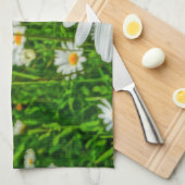 春のマーガレット分野 キッチンタオル (四つ折り)