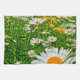 春のマーガレット分野 キッチンタオル