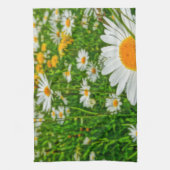 春のマーガレット分野 キッチンタオル (縦)