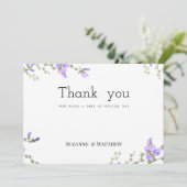 春のライラックとグリーンの野生の花の庭　ありがとう 招待状 (スタンド正面)