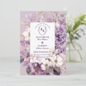 春のライラックの花開くロマンチックな花の祭典 招待状 (スタンド正面)