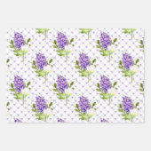 春のライラックの花 ラッピングペーパーシート (正面)