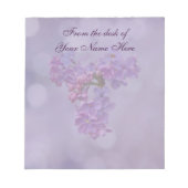 春のライラック ノートパッド (正面)