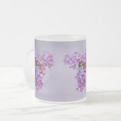 春のライラック フロストグラスマグカップ (正面左)