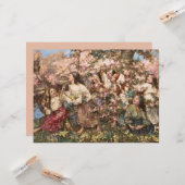 春のラウンドディレイ(by Edward Atkinson Hornel) カード (正面/裏面インサイチュ)