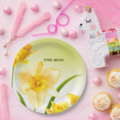 春のラッパスイセンのペルシャの新年の紙皿 ペーパープレート (パーティー)