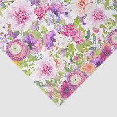 春のラナンキュラスとバラ 薄葉紙 (詳細)