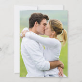 春のラベンダー花の結婚式写真Save Date セーブザデート (裏面)