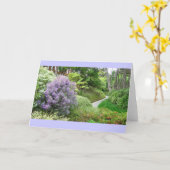 春のラベンダー道の挨拶状 カード (黄色い花)