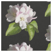 春のリンゴの花コットン生地 ファブリック (クローズアップ)
