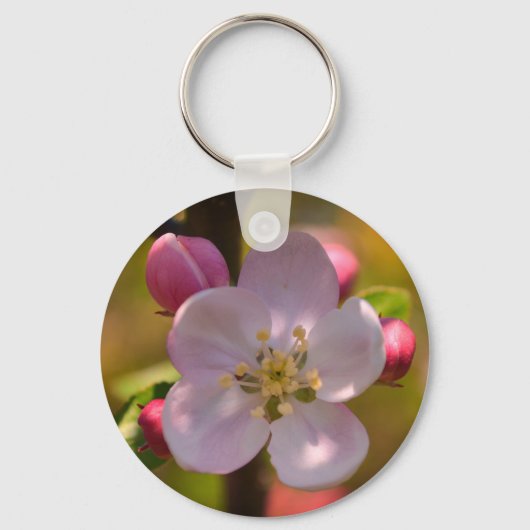 春のリンゴの花 キーホルダー (正面)