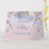 春のロマンチックな誕生日のために私の妻 カード (黄色い花)