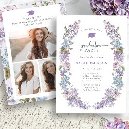 春のワイルドフラワー卒業式 招待状