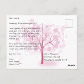 春のワシントンDC ポストカード (裏面)