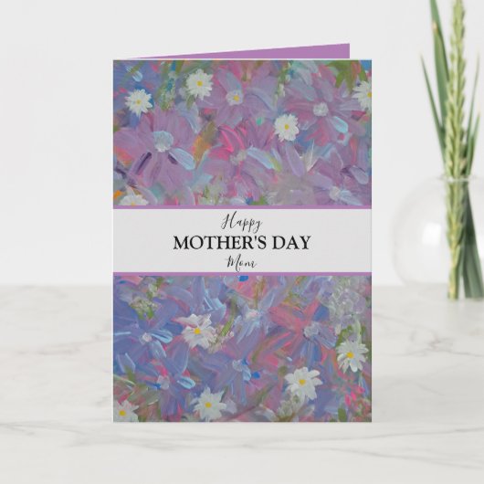 春の不思議の国 花の写真 母の日カード シーズンカード (正面)