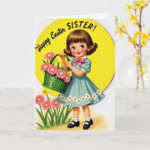 春の乙女のカード カード (黄色い花)