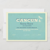 春の休暇のお誘い 招待状 (裏面)