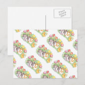 春の休暇 イースターバニー ポストカード (正面/裏面)