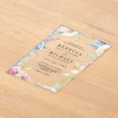 春の優しい花嫁衣裳 アクリル招待状 (レイダウン)
