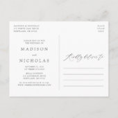 春の優雅な花の延期案内 案内ポストカード (裏面)