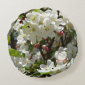 春の円形の装飾用クッション ラウンドクッション (裏面)