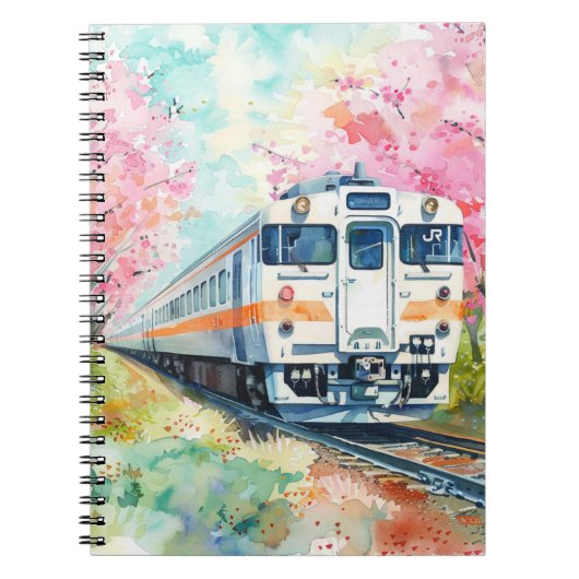 春の列車 ノートブック (正面)