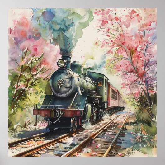春の列車 ポスター (正面)