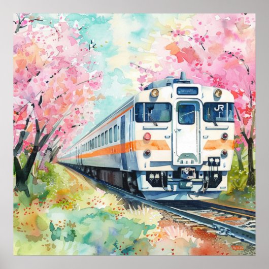 春の列車 ポスター (正面)