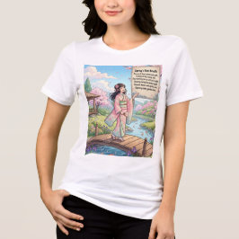 春の初息: 桜の橋 トライブレンドＴシャツ