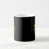 春の初日の花柄 エコロジーの地球の日 春よこい コーヒーマグカップ (中央)
