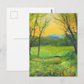 春の初期アート ポストカード (正面/裏面)