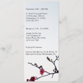 春の到来と喜びのサクラ メニュー (裏面)