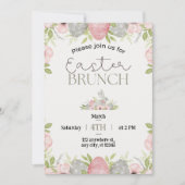 春の到来を喜び、楽しいイースターのブランチを祝おう! シーズンカード (正面)