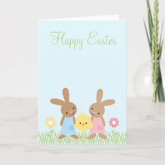 春の友人のイースター挨拶状 シーズンカード (正面)
