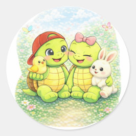 春の友達 ラウンドシール