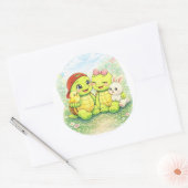 春の友達 ラウンドシール (封筒)