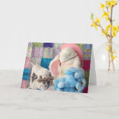 春の反射 カード (黄色い花)