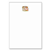 春の可愛さ – かわいい犬のイラストレーション テーブルナンバー (裏面)