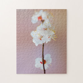春の可愛らしい日本梅の花 ジグソーパズル